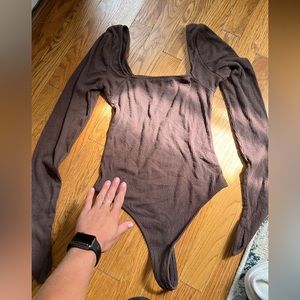 Urban Outfitters square neck longsleeve bodysuit
